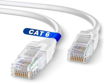 Cat6 UTP Ethernet Ağ Kablosu Yüksek Hızlı RJ45 LAN İnternet Kablosu | Router, Modem, PC, Oyun Konsolu, PS4, PS5, Laptop ve Ağ Cihazları İçin Dayanıklı (15 Metre)