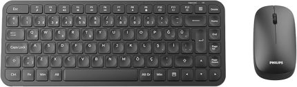 SPT6338 Kablosuz Türkçe Q Klavye ve Mouse Seti (Siyah)