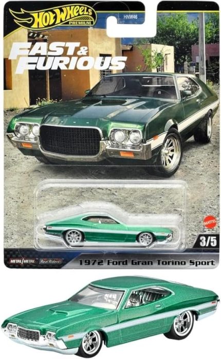 Wheels Fast-Furious Premium Araba 72 FORD GRAN TORINO SPORT HNW46-HYP72