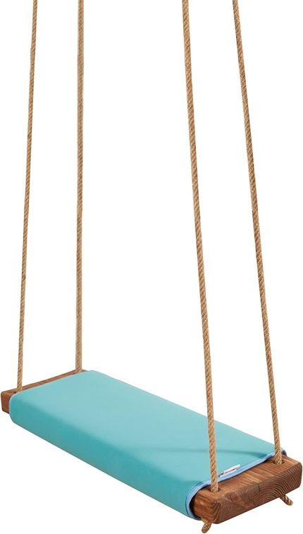 Klasik Ahşap Piknik Salıncak - Ev, Bahçe, Piknik (Turkuaz)