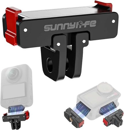 DJI Osmo Action 5 Pro için mıknatıslı tutucu, DJI Osmo Action 5 Pro için aksesuar, DJI Osmo 360 aksesuarı, DJI Osmo Action 5 Pro/4/3/2 adaptör için, katlanabilir hızlı germe braketi