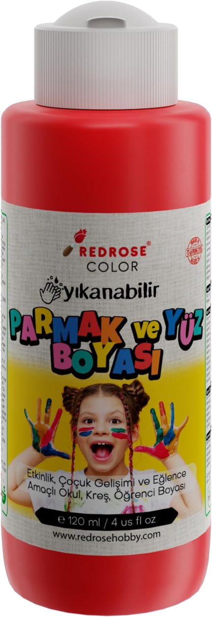 Rose Kırmızı Parmak Boyası 120 ml