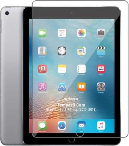 iPad Air 1-2 9.7 inç Uyumlu Temperli Ekran Koruyucu Kırılmaz Cam Glass 2017 2018
