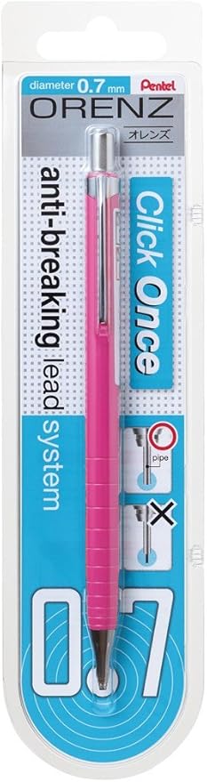 Orenz Uç Korumalı Teknik Çizim ve Yazı İçin Mekanik Kurşun Kalem, 0.7 Mm, Pembe