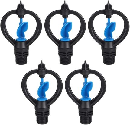 5pcs Yard için Sprinkler, G1/2 Erkek İplik Bahçe Çim Suyu Sprinkler Sulama Sprey Sulama Aracı