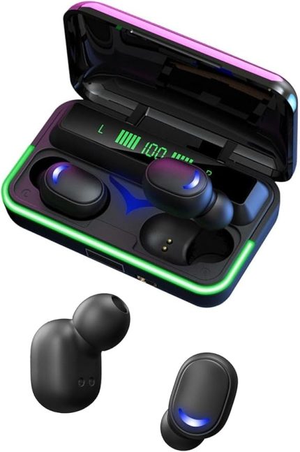 E10 Mipods Bt 5.1 Oyuncu Kulaklığı Işıklı Led Göstergeli Bluetooth Kulakiçi Kulaklık