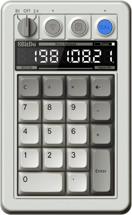 Retro 18 Mechanical Numpad, Supports Calculator Mode, Bluetooth/2.4G/Wired Numpad for Windows and Android - M Edition