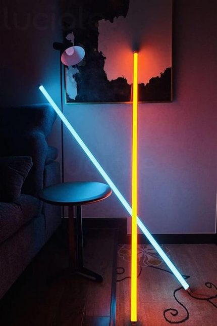 Rgb Led Strip Tube Light Lambader Uzaktan Kumandalı Işık Lamba Ampül Aydınlatma Renkli Animasyonlu6