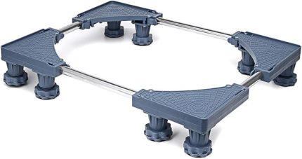 Evrensel Ayarlanabilir Çamaşır Makinesi Buzdolabı Tabanı Çamaşır Kaidesi Yükseltilmiş Stand Şaft Desteği (Gri)