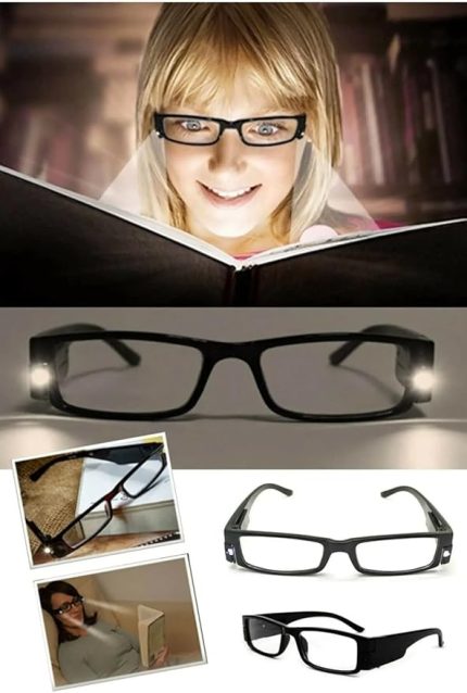 Led Işıklı Uzun Ömürlü Kitap Okuma Ve Çalışma Gözlüğü