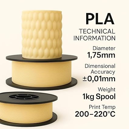 Pla+ Filament 1.75mm 1 Kg - Ten Rengi - Görsel 2