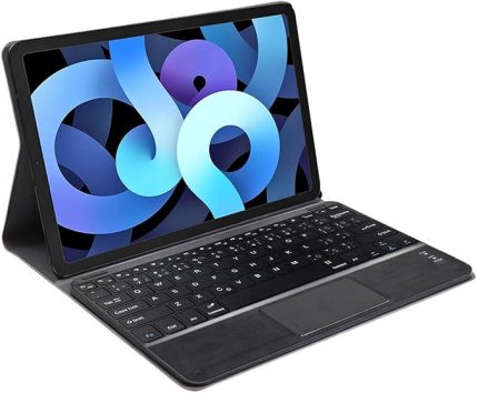 iPad Air 4.Nesil 10.9 inch 2020 Bluetooth Touchpad Klavye + Standlı Kılıf - BKK5