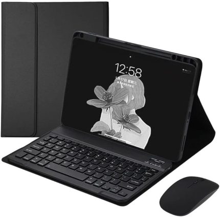 Galaxy Tab A9+ Plus 11 İnç Sm-X210 ile Uyumlu Bluetooth Klavyeli Kılıfı + Mouse