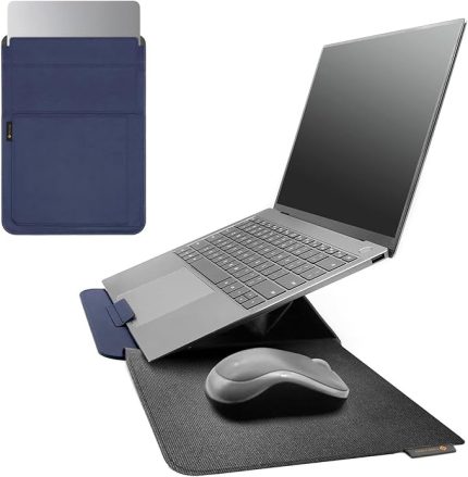 14 inç dizüstü bilgisayar standı kılıf mavi