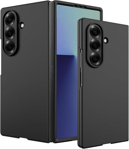 Fold 7 Samsung Galaxy Z Fold 7 için kılıf cep telefonu kılıfı ince sert PC kılıf darbeye dayanıklı koruyucu kılıf, Galaxy Z Fold7 5G Cover çizilmez Samsung Z Fold7 5G cep telefonu kılıfı (siyah)