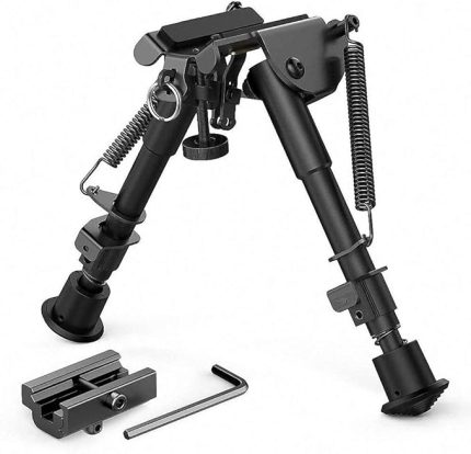 Ayarlanabilir 6-9 inç Tüfek Bipod，Sling Dağı ve 20mm Picatinny Weaver Ray Dağı ile Bipod