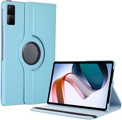 Redmi Pad SE 11inç ile uyumlu Kılıf 360 Dönebilen Standlı Case Mavi
