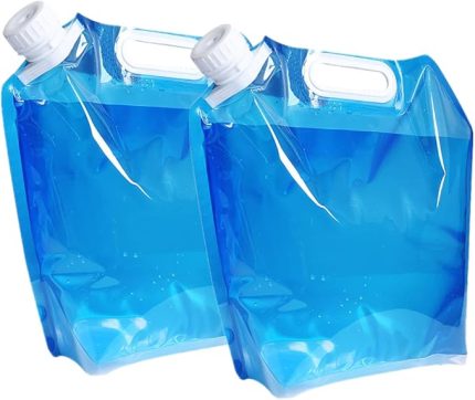 su kabı, 2 x 10 litre su bidonu, katlanabilir, taşınabilir, kamp, piknik, yürüyüş vb. gibi dış mekan aktiviteleri için