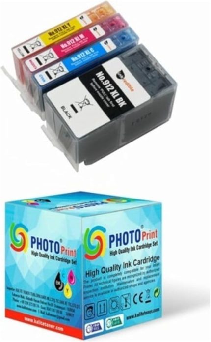 Print Officejet 8012 Allın One 912Xl 917Xl 4 Renk Muadil Kartuş Seti 1.500 Sayfa