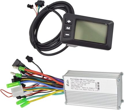 250 W/350 W 24-48 V/36-60 V Elektrikli Bisiklet motor kontrolörü ile LCD Ekran Paneli E Bisiklet Scooter Motor Hız Kontrol Kiti