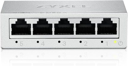 5-Port Gigabit 10/100/1000 Unmanaged Ethernet Switchı | Ethernet Splitter | Masaüstü veya Duvara montaj [GS-105B v5]