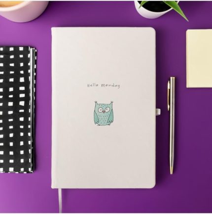 Hello Monday Minimalist Çizgili Not Defteri 13 Cm X 21 Cm 100 Yaprak