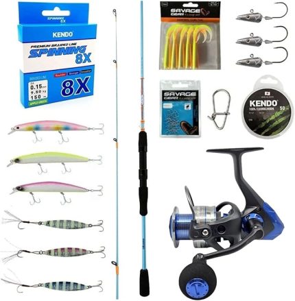 Profesyonel Spin Olta Seti Okuma Fuel Spin 2,74 cm 7-30 gr 2 Parça Spin Kamışı-Okuma Safina SW-X SNW-3000A 4+1BB Olta Makinesi