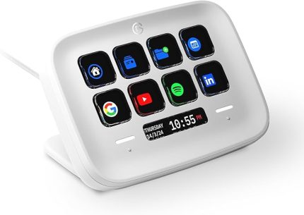 Stream Deck Neo – 8 özelleştirilebilir tuş, 2 dokunmatik nokta, hızlı görevler ve iş akışları – Word, Excel, PowerPoint, takımlar, zoom, Spotify vs. kontrol edin – Mac ve PC ile uyumlu