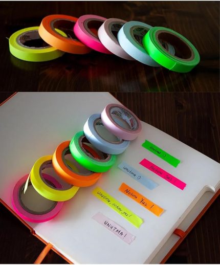 Yapışkanlı Not Yazma Bandı (6 Renkli)