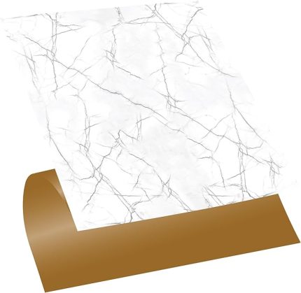 Kendinden Yapışkanlı Silver Desenli PVC Karo, Yapışkanlı Fayans Kaplama, Fayans Çıkartması, Zemin Duvar Karosu 30x30 cm (11 Adet / 1 m²)