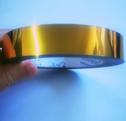 PVC Bant Altın 2cm x 10 metre, Dekorasyon Bandı, Mobilya, Kapı ve Duvar Süsü