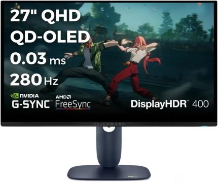 Alienware AW2725D 27 2560x1440 QHD 280Hz 0.03 ms HDMI DP Type-C True Black 400 QD-OLED Monitör