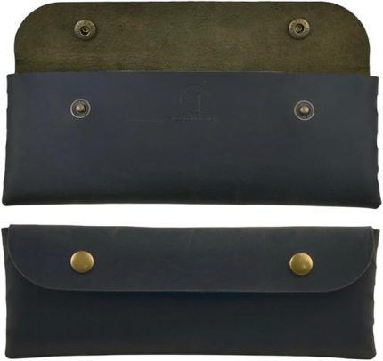 Deri Kalemlik, El Yapımı Deri Küçük Kalem Kutusu – İş, Ofis, Okul Aksesuar Tutucu, Klasik ve Minimal El Yapımı Tasarım Vintage Kalemlik