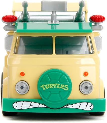 Toys - Ninja Turtles parti vagonu, metal model araba, 1:32, Teenage Mutant Ninja Kaplumbağalar metal parti minibüsü, 13,5 cm, 8 yaşından büyük hayranlar ve çocuklar için - Görsel 3