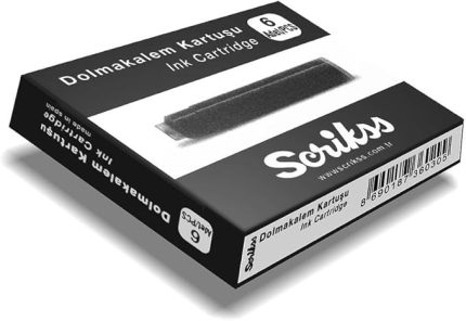 Kartuş Dolma Kalem Kartuşu 6'lı Paket Siyah