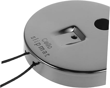 Çello için kaymaz mat Enstrüman kaydırmaz ped çello çapa durdurucu viyolonsel kaymaz mat çello kaymaz mat çello koruyucu kauçuk uç pimi ucu keman stoper alüminyum alaşım Black - Görsel 3