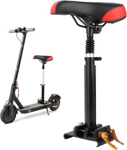 Scooter Katlanır Koltuk, e Bisiklet Eyer Elektrikli Scooter Koltuk M365'e Uyuyor, 3.54-3.93 inç Kalınlığında, 5.51-5.98 inç Genişliğinde, Ergonomik