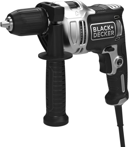 + Decker Silver Series BEH71A40SK-QS 710 W Kablolu Darbeli Matkap + ACC (10 adet matkap ucu + 15 adet dübel and +15 adet vida, Şarj Aleti) Kitbox