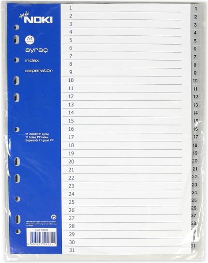 59231 1-31 Rakamlı Seperatör