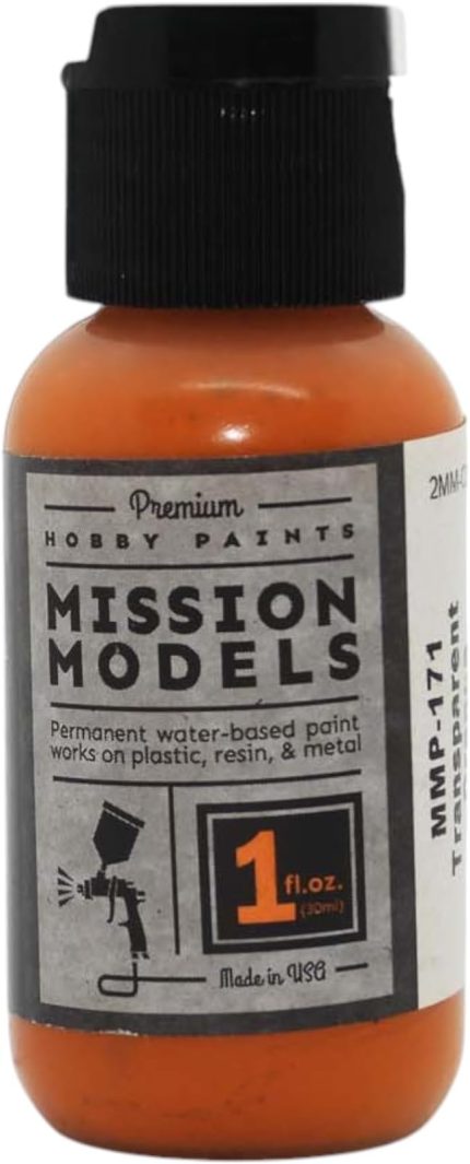 MODELS Şeffaf Turuncu Akrilik Boya 1oz MIOMMP171 Plastik Boya Akrilik