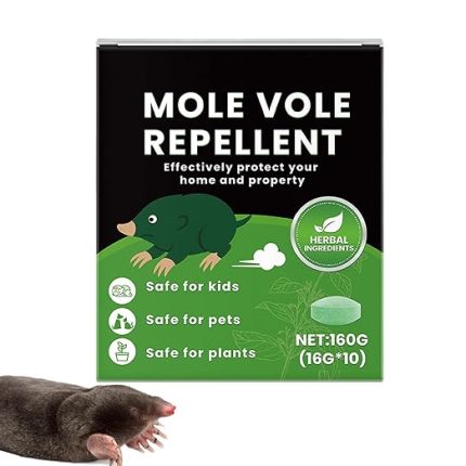 İçin Köstebek Kontrolü,Kamp ve Açık Hava Alanları İçin Önleyici | Hızlı Etkili & Kalıcı Köstebek Kovucu Tabletler Bahçe, Çim, Garaj, Kamp, Tarla İçin