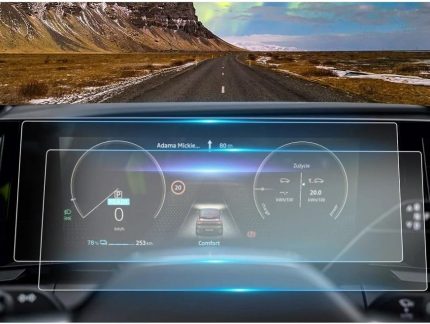 Renault Megane ile uyumlu E-Tech 2022 2023 2024 2025 Gösterge Panel MAT Görünüm 9H Nano Ekran Koruyucu MAT
