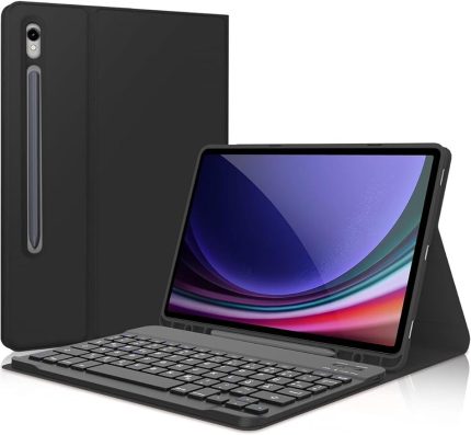 Tab S10 Lite/S10 Fe/S9 Fe 10,9 ile Uyumlu Bluetooth Türkçe Q Klavyeli Kılıfı (Tablet Değildir) Kapak