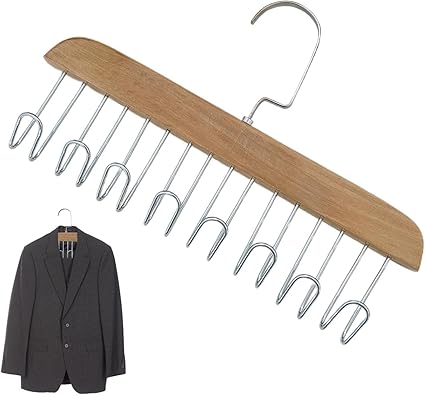 Home Ahşap Sütyen Askısı,Kravat,Ceket,Kemer Ve Sütyen İçin Dolap İçi Ahşap Düzenleyici Askı (1 Adet) - Görsel 2