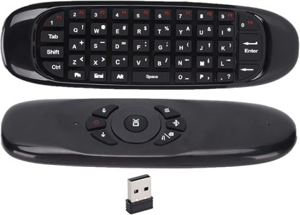 Air Fly Mouse, 2.4Ghz Mini Kablosuz Klavye ve Uzaktan Kumanda, Destek Hareket Sensörü, PC, Smart TV, HTPC, Android TV Box