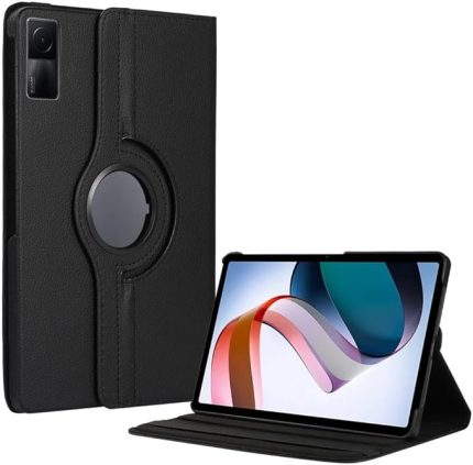 Redmi Pad SE 11inç ile uyumlu Kılıf 360 Dönebilen Standlı Case Siyah