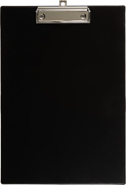 444S A4 Pvc Kapaksız Sekreter Tablası, Siyah