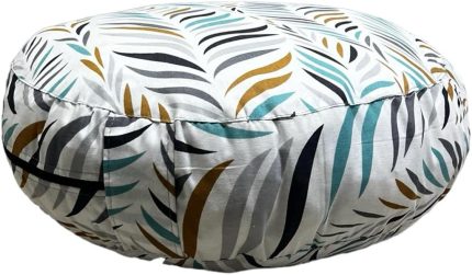 Desen Pamuk Poly Karışımlı Meditasyon Minderi, Yuvarlak Yoga Meditasyon Minderi