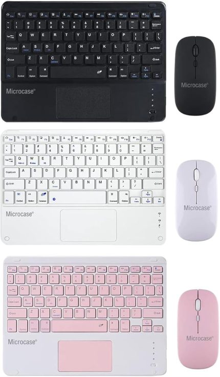 Tablet ve Telefonlar için Türkçe Q Bluetooth Touchpad Klavye ve Mouse Set - AL3560 (Beyaz)