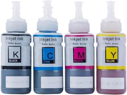 ile uyumlu T664 L382,L386,L3050,L3060,L3070,L565 4 Renk Mürekkep Seti